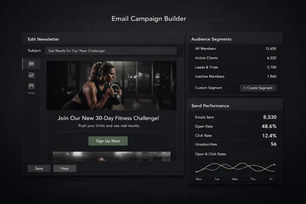 Email Campaigns interface preview