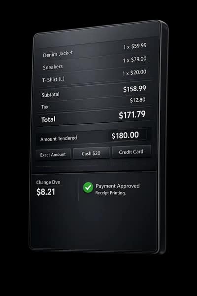 Point of Sale (POS) interface preview