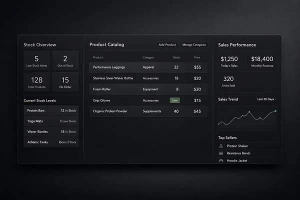 Retail & Inventory interface preview