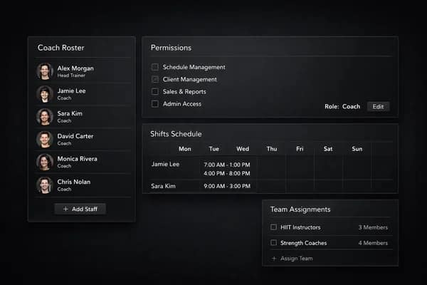 Staff Management interface preview