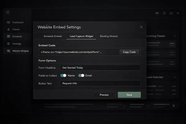 Website Plugins & Embeds interface preview
