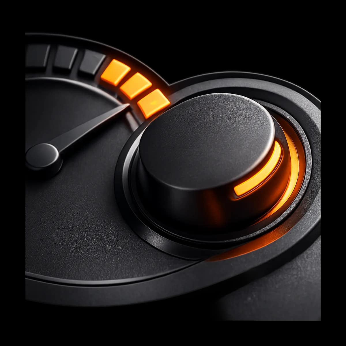 A premium dark graphite smartphone silhouette with an orange path tracing a staged rollout route