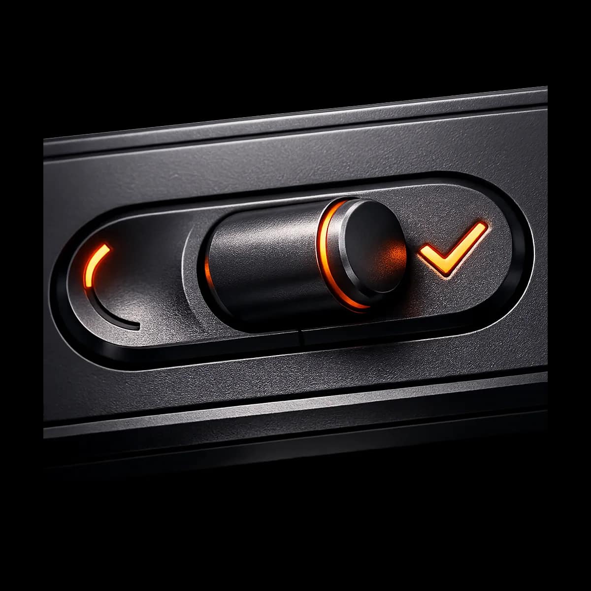 A balanced portfolio scale made of dark graphite blocks with a single Gymizen-orange accent line showing an optimized schedule mix